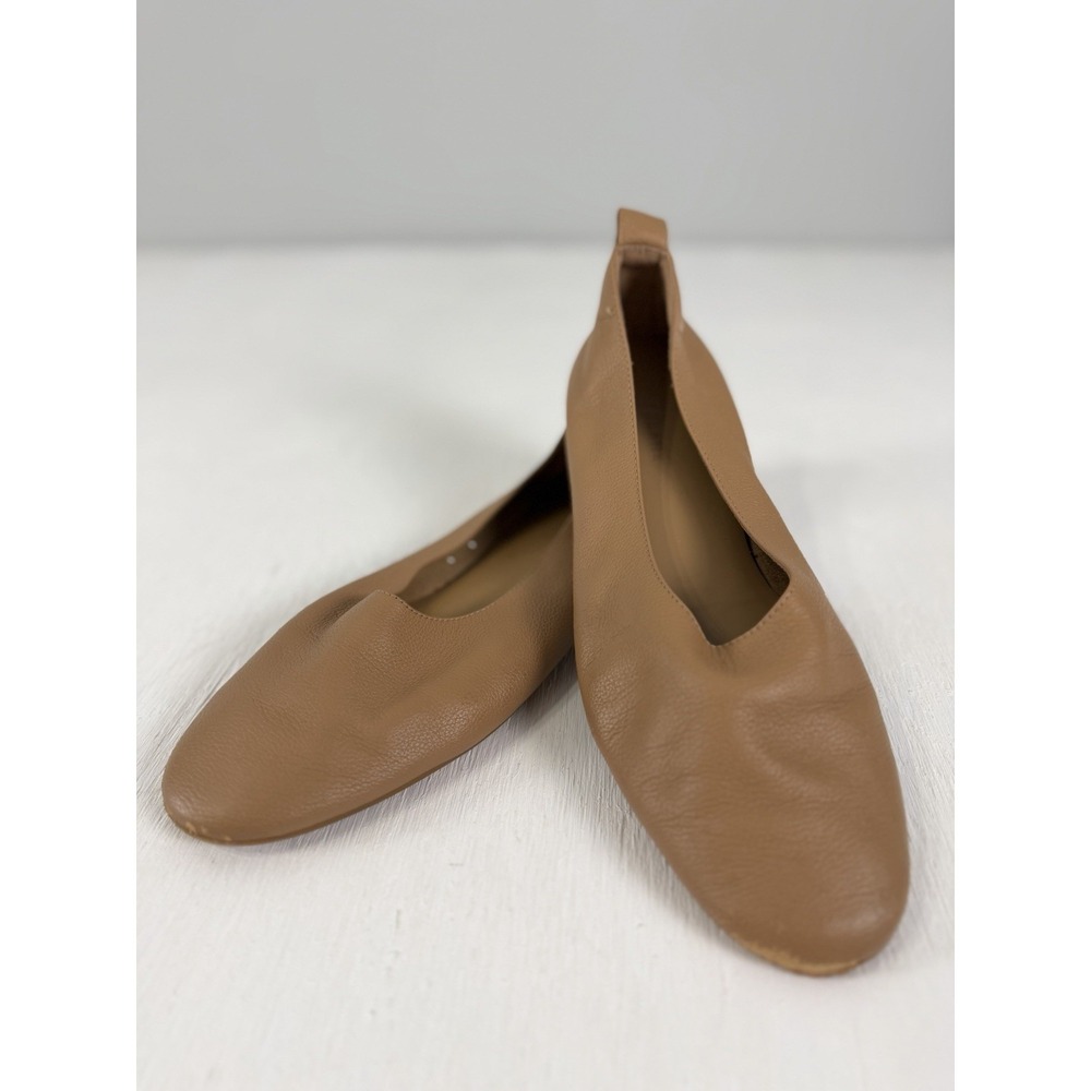EVERLANE Nude Beige Leather THE DAY GLOVE Ballet Flats Shoes Sz 8 ITALY